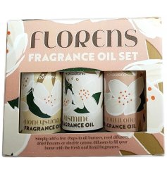 A Sweet and Floral Set of Fragranced Oils