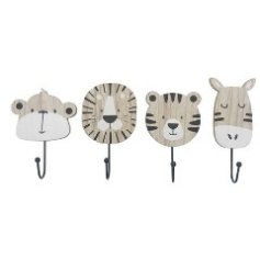 Stay organised in the playroom or nursery with these gorgeous animal design hooks.