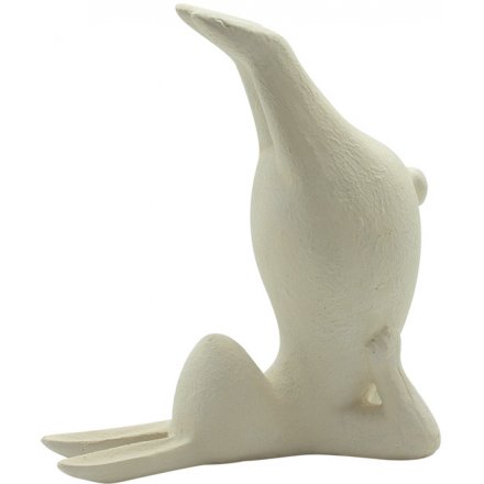 White Yoga Rabbit