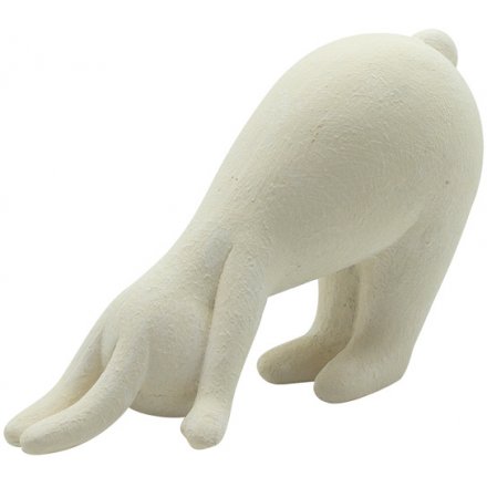 White Stretching Rabbit, 6.5cm