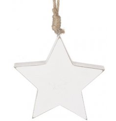 A Rustic Style Wooden White Star