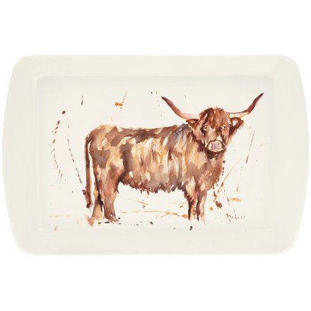 Country Life Highland Cow Tray
