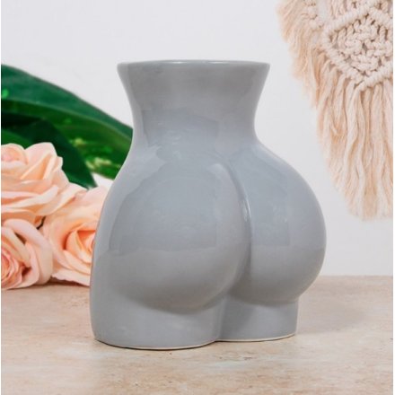 Grey Body Vase 16cm