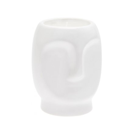 Desire White Face Candle