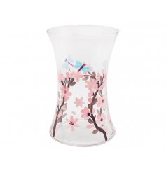 A Beautifully Designed Blossom & Dragonfly Vase