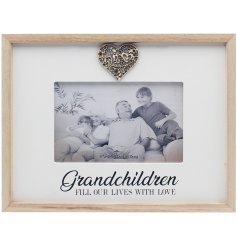 A Lovely Wooden Photo Frame with Sentimental Quote