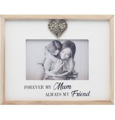 A Wooden Photo Frame with Sentimental Wording 