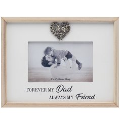A Neutral Themed Wooden Frame with Sentimental Quote 