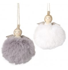 An Assortment of 2 Charming Fairy Pompom Decorations
