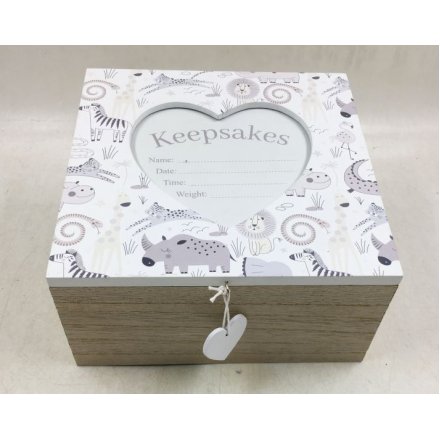 Animal Baby Keepsake Box, 20cm