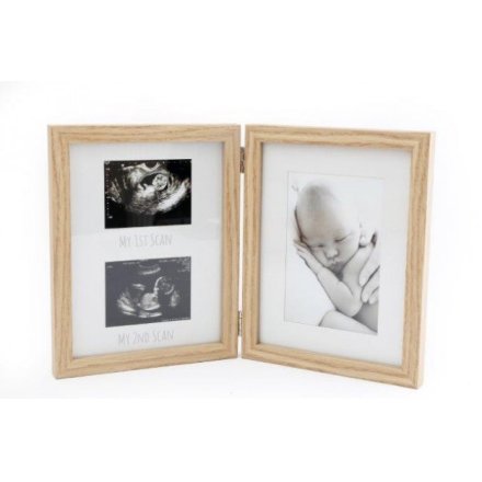 Newborn and Scan Photo Frame, 22.5cm