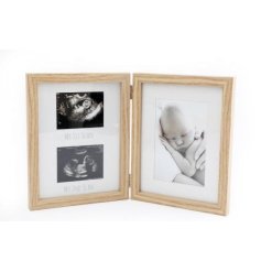 A Charming Wooden Photo Frame for a New Born