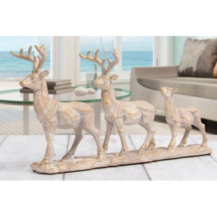 Driftwood Family Of 3 Stags