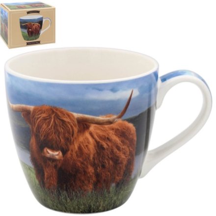 Highland Cow Breakfast Mug