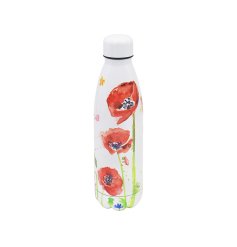 A Charming Drinks Bottle in Poppy Field Design