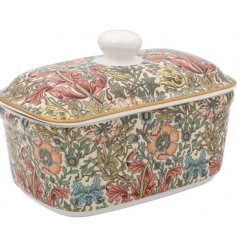 A Charming Floral Butter Dish