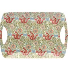 A Charming Large Tray in Floral Design