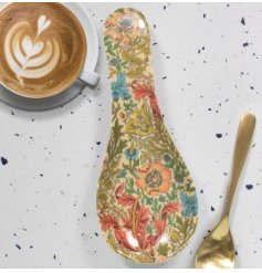 A Charming Spoon Rest with Floral Design