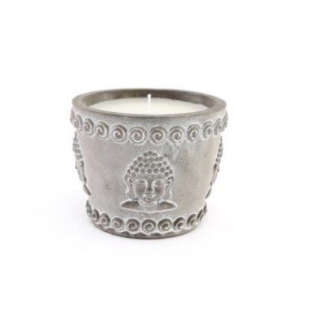 11cm Cement Buddha Candle Pot