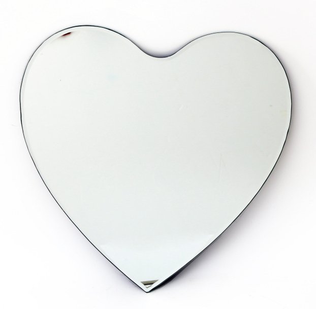 MI0970 / 30cm Heart Shape Wall Mirror | 56885 | Interior Decor / Hearts ...