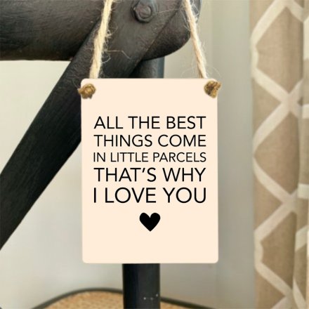 9cm All The Best Things Mini Metal Sign