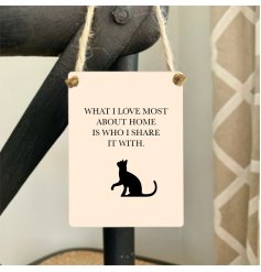 A Lovely Mini Metal Sign with Dog Print