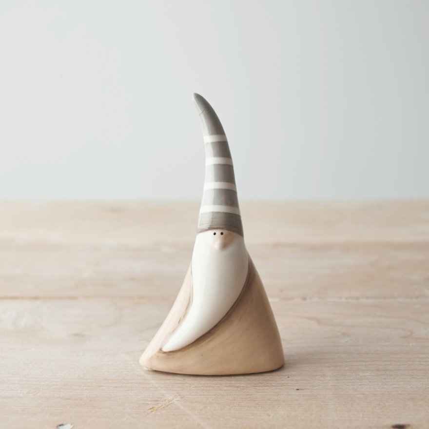 Triangle Santa in Beige Ceramic