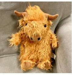 An Utterly Adorable Highland Cow Plush Hot Water Bottle