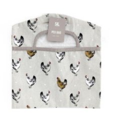 A Charming Fabric Peg Bag with Chicken Design