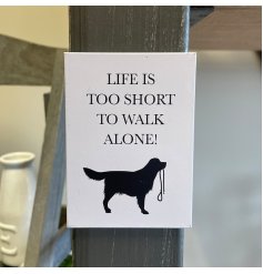 A Charming Fridge Magnet With Illustrated Dog