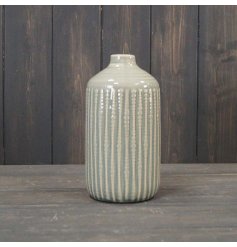 A Pale Green and Neutral Large Vase