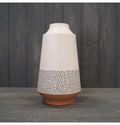 A Scandi Inspired Vase With Polka Dots