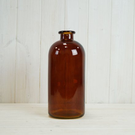 Burnt Amber Bottle, 25cm
