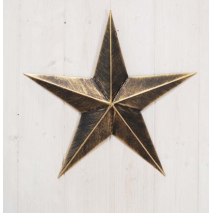 Small Metal Hanging Star, 32.5cm