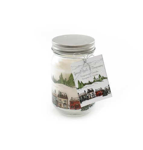 A Sweetly Scented Spiced Apple And Cinnamon Candle