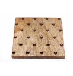 A Charming Set of 4 Wooden Coasters