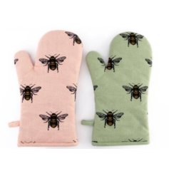 A Delightful Assortment of 2 Single oven Gloves