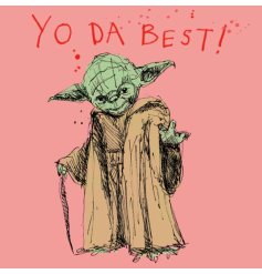 A Humorous Yoda Themed Birthday Card