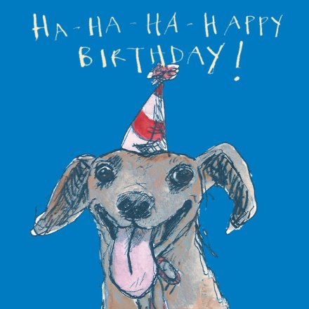 Ha-Ha-Ha Happy Birthday Card, 15cm