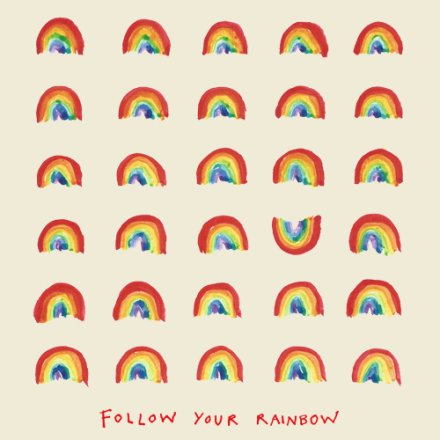 Follow Your Rainbow Card, 15cm