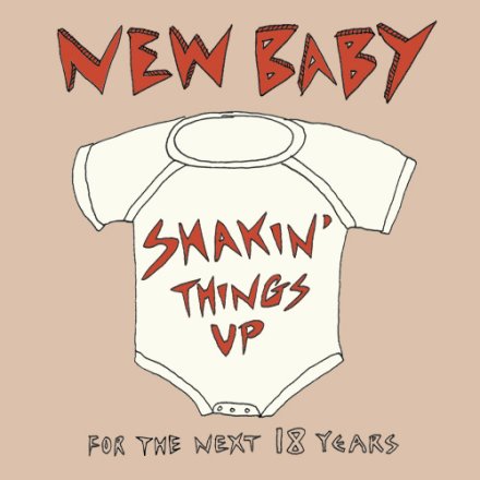 15cm New Baby - Shakin' Things Up Greetings Card 