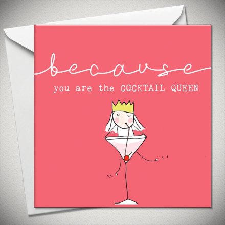 15cm Cocktail Queen Card