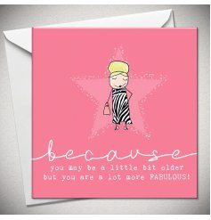 A Bright Pink Greetings Card