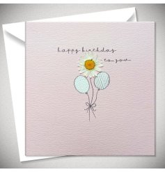A Lovely Greetings Card In Baby Pink