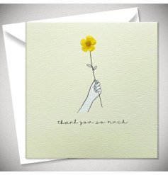 A Charming Greetings Card To Say Thank You