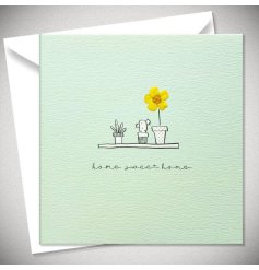A Mint Pastel Coloured Greetings Card