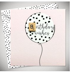 A Pretty Pastel Coloured Greetings Card