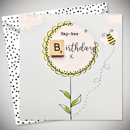 Hap-bee Birthday Card, 15cm