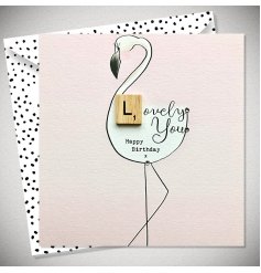 A Lovely Pastel Pink Greetings Card