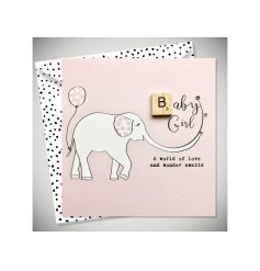 A Lovely Greetings Card For The Arrival Of A Baby Girl